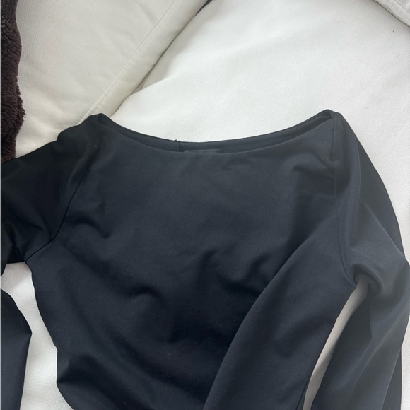 NWT white fox Attracted To You Long Sleeve Bodysuit Black - Picture 5 of 7